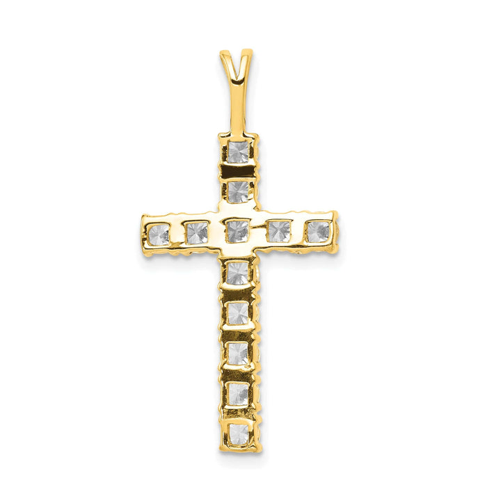 Lovely Rita's Charms & Pendants 14k 1.25 CT I1 Diamond Intricate Latin Cross Design Pendant