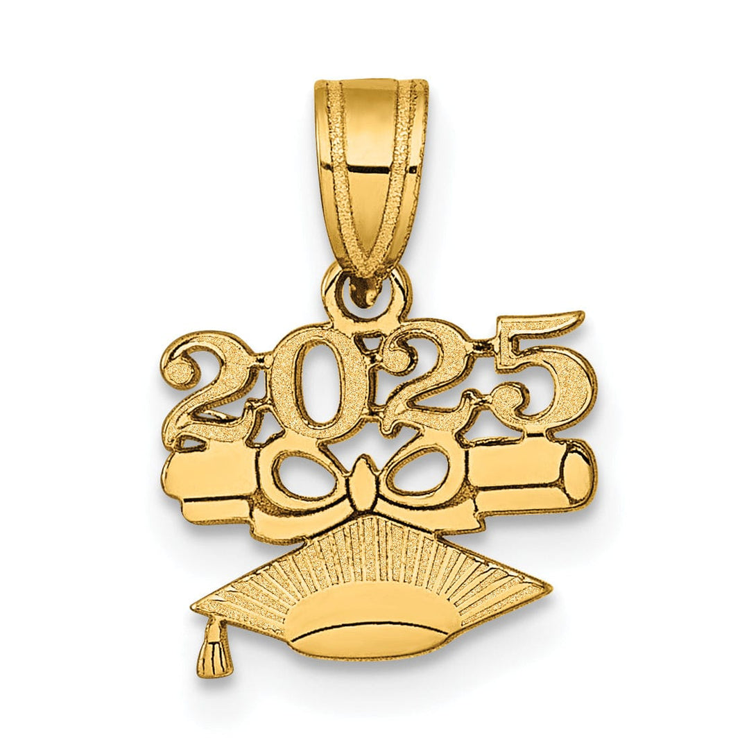 Lovely Rita's Charms & Pendants 14K Graduation Cap and Diploma 2025 Charm