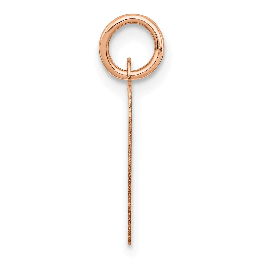 Lovely Rita's Charms & Pendants 14K Rose Gold Heart Shaped Disc Design Pendant