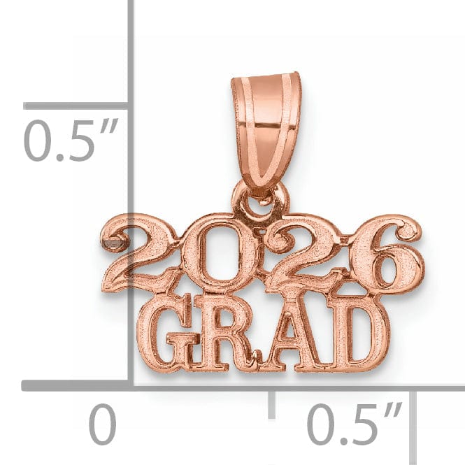 Lovely Rita's Charms & Pendants 14K Rose Gold Polished Finish 2026 GRAD Charm