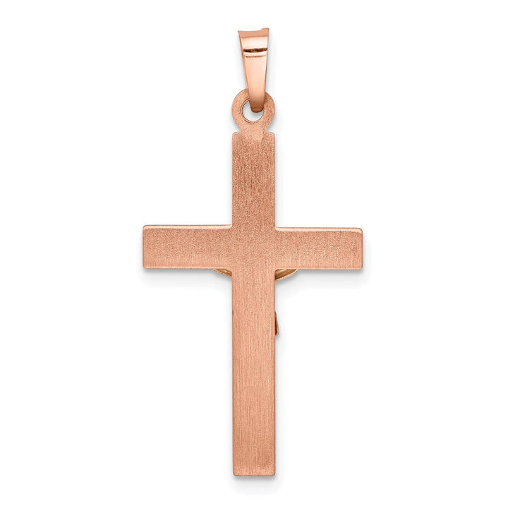 Lovely Rita's Charms & Pendants 14K Two-Tone Gold Bold Hollow INRI Cross Pendant