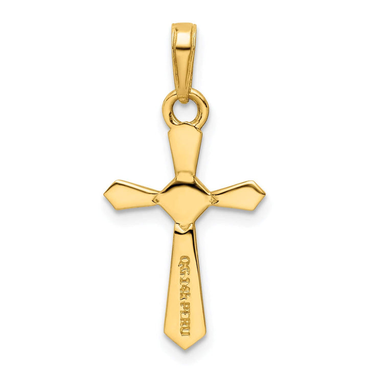 Lovely Rita's Charms & Pendants 14K Two-Tone Gold Classic and Rhodium D.C Passion Cross Pendant