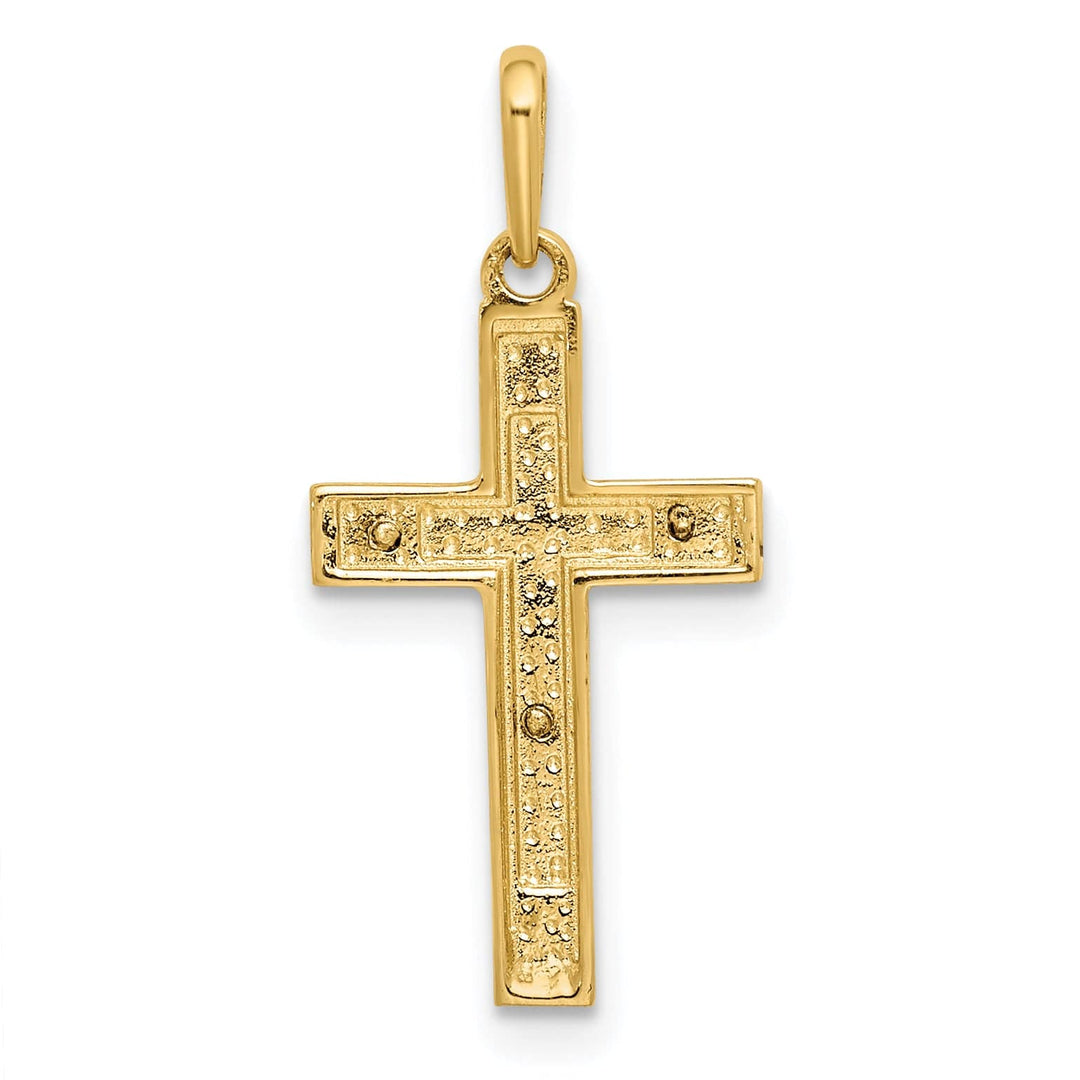 Lovely Rita's Charms & Pendants 14K Two-Tone Gold Classic Crucifix Cross Pendant