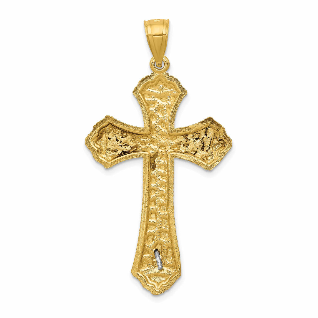 Lovely Rita's Charms & Pendants 14K Two-Tone Gold Classic D.C Passion Crucifix Cross Pendant