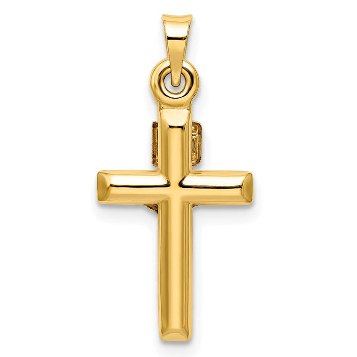 Lovely Rita's Charms & Pendants 14K Two-Tone Gold Classic Hollow INRI Cross Pendant