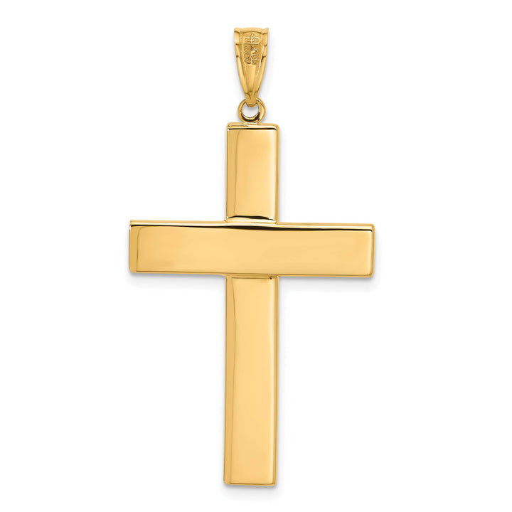Lovely Rita's Charms & Pendants 14K Two-Tone Gold Classic & Textured Crucifix Cross Pendant