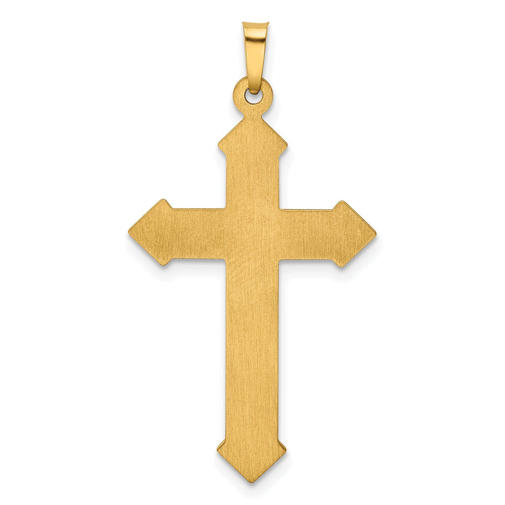 Lovely Rita's Charms & Pendants 14K Two-Tone Gold Classic & Textured Passion Cross Pendant