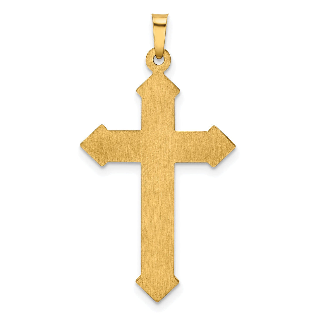Lovely Rita's Charms & Pendants 14K Two-Tone Gold Classic & Textured Passion Cross Pendant