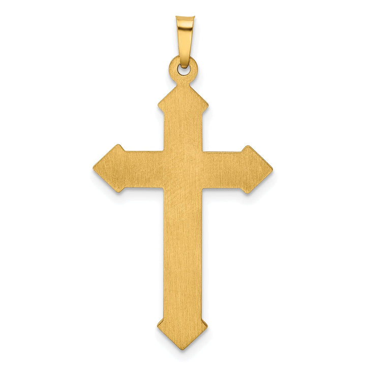 Lovely Rita's Charms & Pendants 14K Two-Tone Gold Classic & Textured Passion Cross Pendant