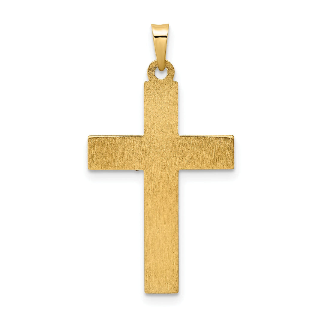 Lovely Rita's Charms & Pendants 14K Two-Tone Gold Classic & Twisted Hollow INRI Cross Pendant