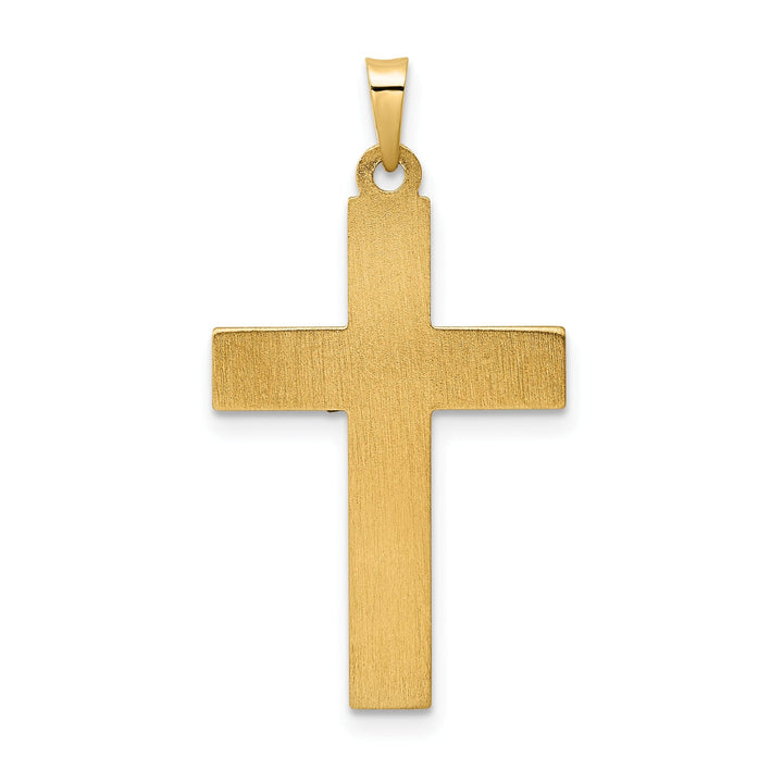 Lovely Rita's Charms & Pendants 14K Two-Tone Gold Classic & Twisted Hollow INRI Cross Pendant