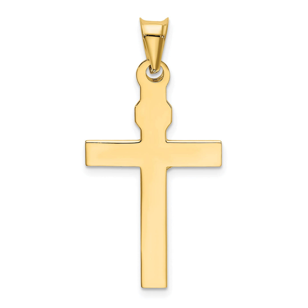 Lovely Rita's Charms & Pendants 14K Two-Tone Gold Dainty INRI Cross Pendant