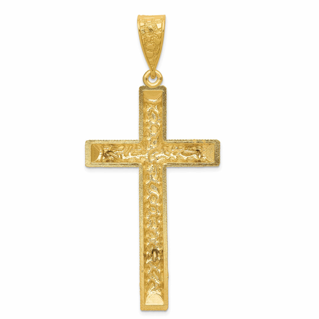 Lovely Rita's Charms & Pendants 14K Two-Tone Gold Elegant D.C Crucifix Cross Pendant