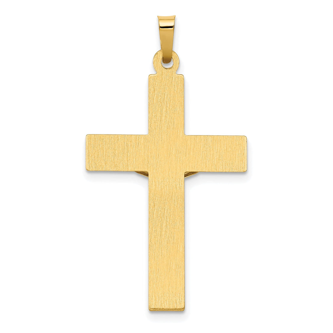 Lovely Rita's Charms & Pendants 14K Two-Tone Gold Elegant Polished INRI Cross Pendant