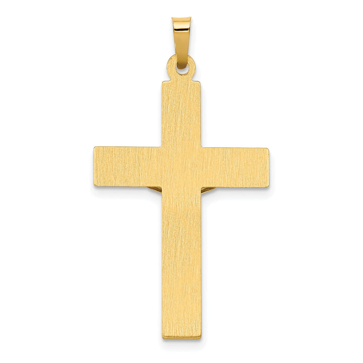 Lovely Rita's Charms & Pendants 14K Two-Tone Gold Elegant Polished INRI Cross Pendant