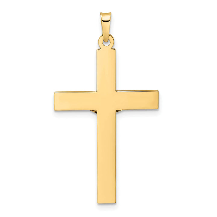 Lovely Rita's Charms & Pendants 14K Two-Tone Gold Intricate Polished Solid INRI Cross Pendant
