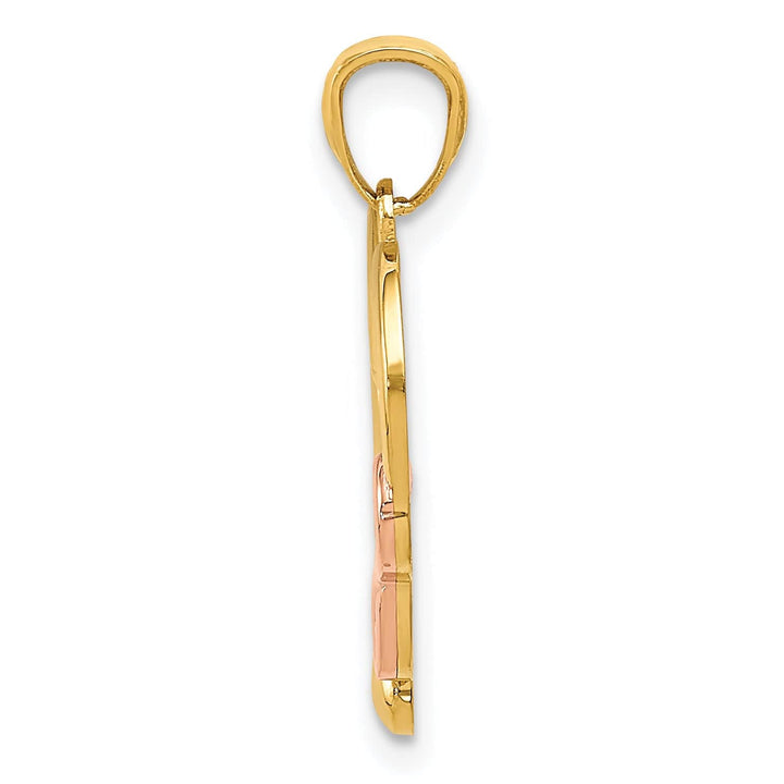 Lovely Rita's Charms & Pendants 14K Two-Tone Gold Polished Infinity Heart Pendant