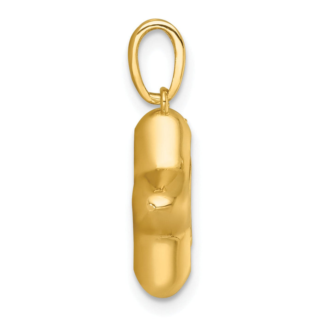 Lovely Rita's Charms & Pendants 14k Two Tone Gold Polished Star In Star Dangle Pendant