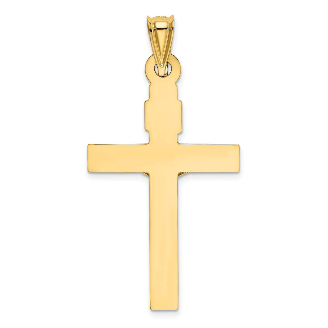 Lovely Rita's Charms & Pendants 14K Two-Tone Gold Statement INRI Cross Pendant
