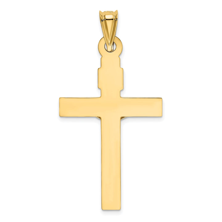 Lovely Rita's Charms & Pendants 14K Two-Tone Gold Statement INRI Cross Pendant