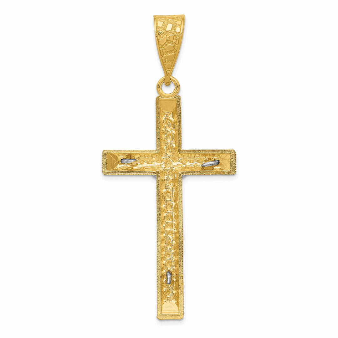 Lovely Rita's Charms & Pendants 14K Two-Tone Gold Timeless D.C Crucifix Cross Pendant