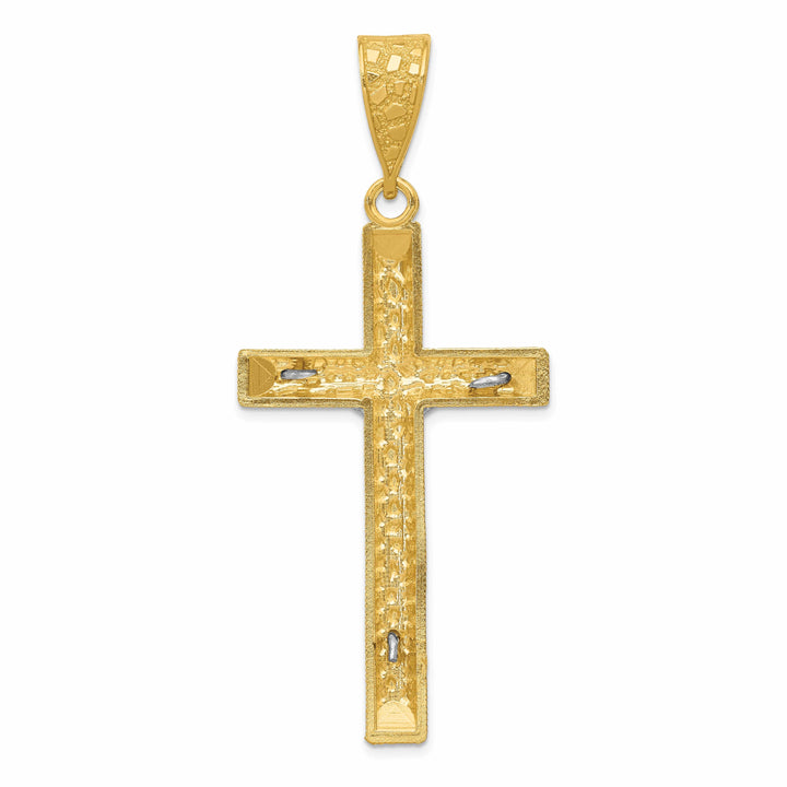 Lovely Rita's Charms & Pendants 14K Two-Tone Gold Timeless D.C Crucifix Cross Pendant