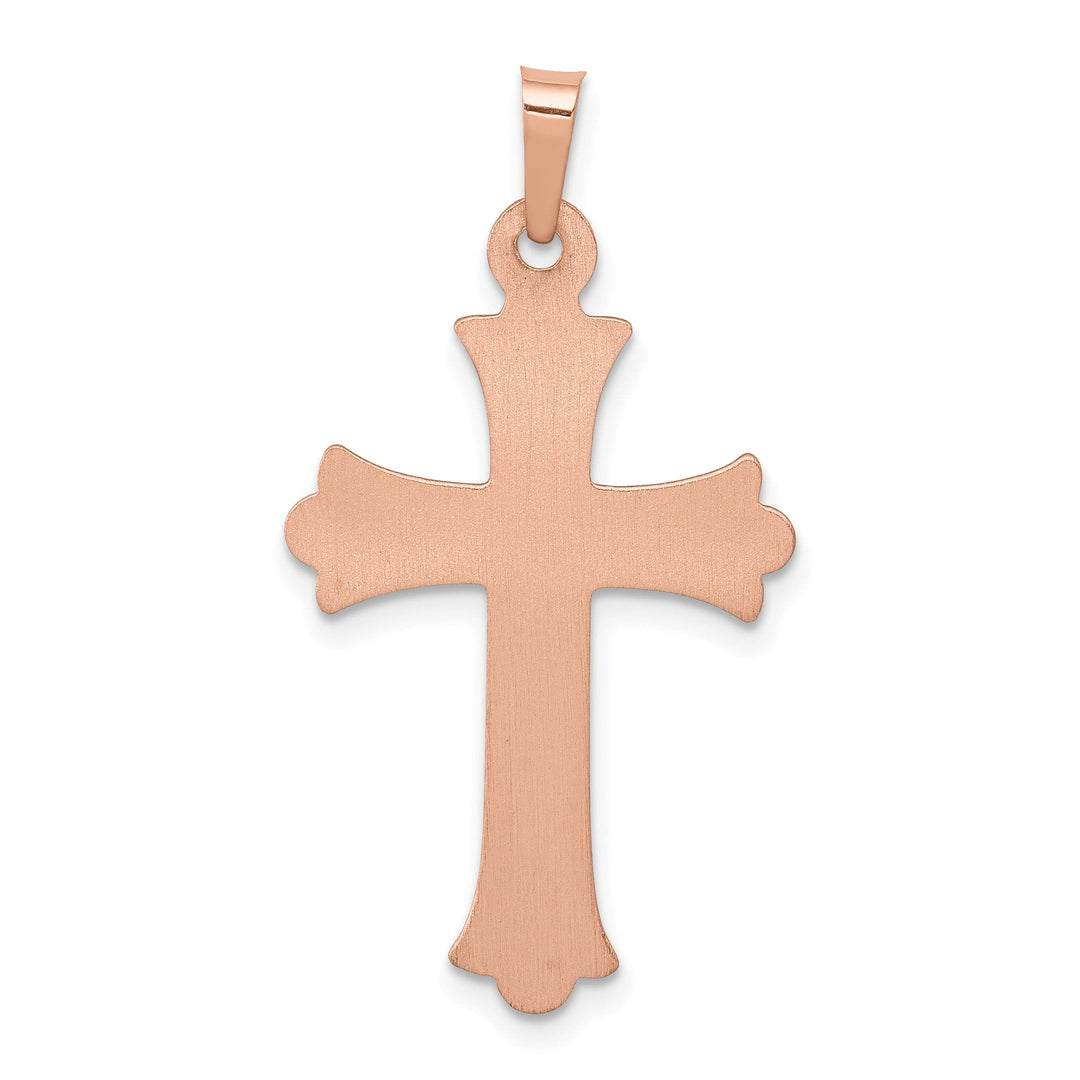 Lovely Rita's Charms & Pendants 14K Two-Tone Gold Timeless Fleur de Lis Cross Pendant