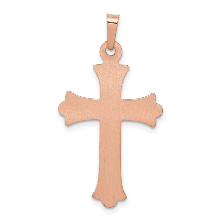 Lovely Rita's Charms & Pendants 14K Two-Tone Gold Timeless Fleur de Lis Cross Pendant