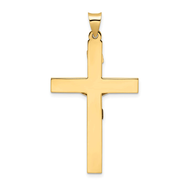 Lovely Rita's Charms & Pendants 14K Two-Tone Gold Timeless Polished Solid INRI Cross Pendant