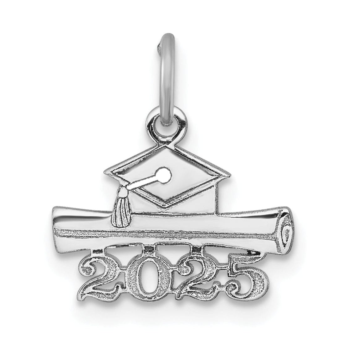 Lovely Rita's Charms & Pendants 14K White Gold 2025 Graduation Cap and Diploma Charm