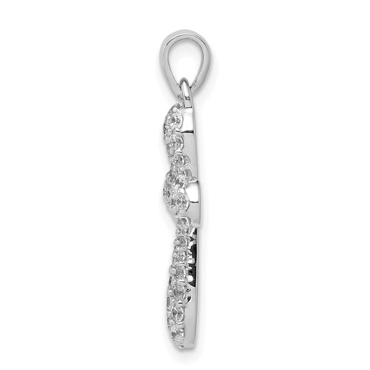 Lovely Rita's Charms & Pendants 14k White Gold 5/8 CT Diamond Fancy Design Cross Pendant