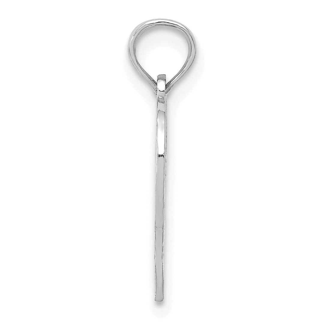 Lovely Rita's Charms & Pendants 14k White Gold #50 Heart Cut-out Design Pendant