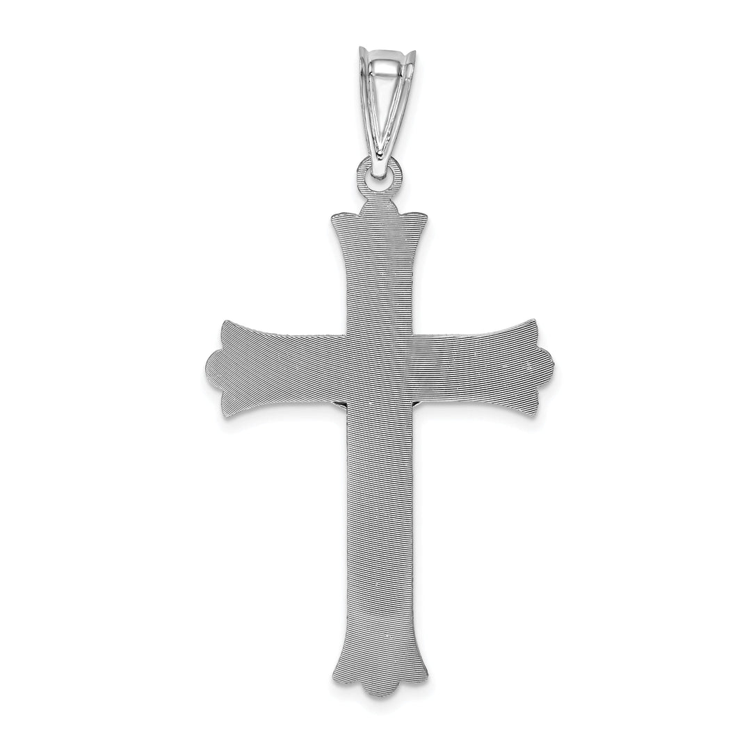 Lovely Rita's Charms & Pendants 14K White Gold Artistic Crucifix Cross Pendant