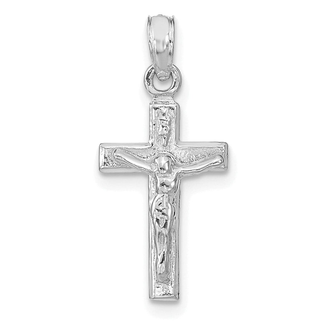 Lovely Rita's Charms & Pendants 14K White Gold Classic Crucifix Cross Pendant