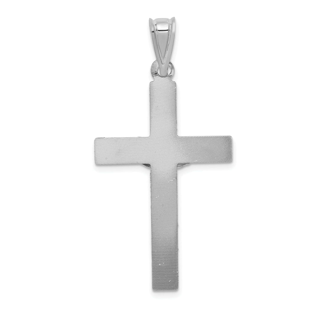 Lovely Rita's Charms & Pendants 14K White Gold Classic Crucifix Cross Pendant