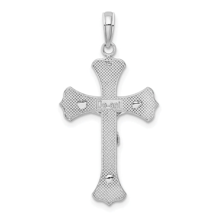 Lovely Rita's Charms & Pendants 14K White Gold Classic Crucifix Cross Pendant