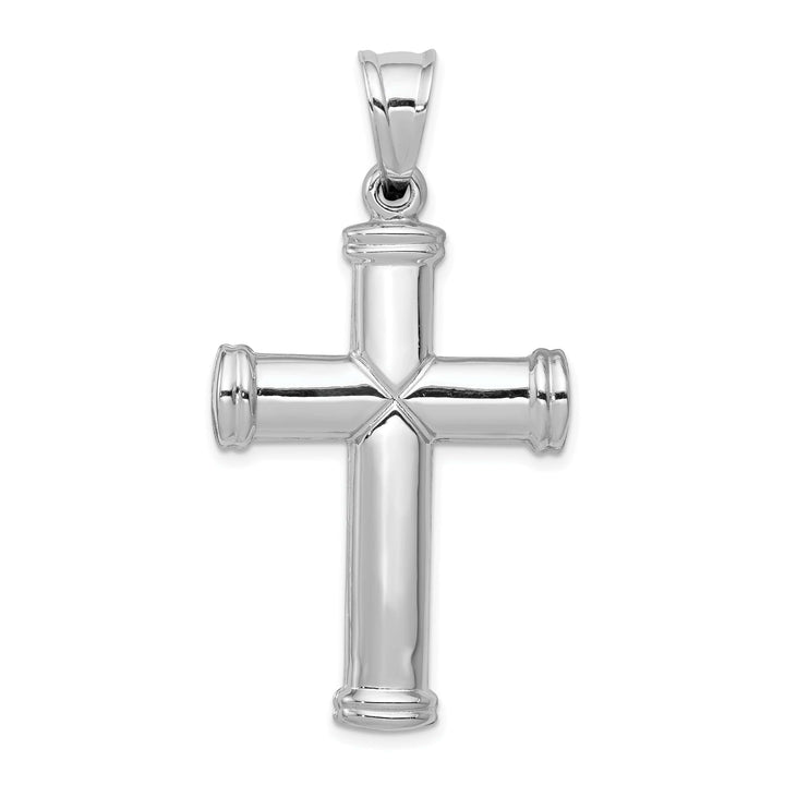 Lovely Rita's Charms & Pendants 14K White Gold Classic Hollow Latin Cross Pendant
