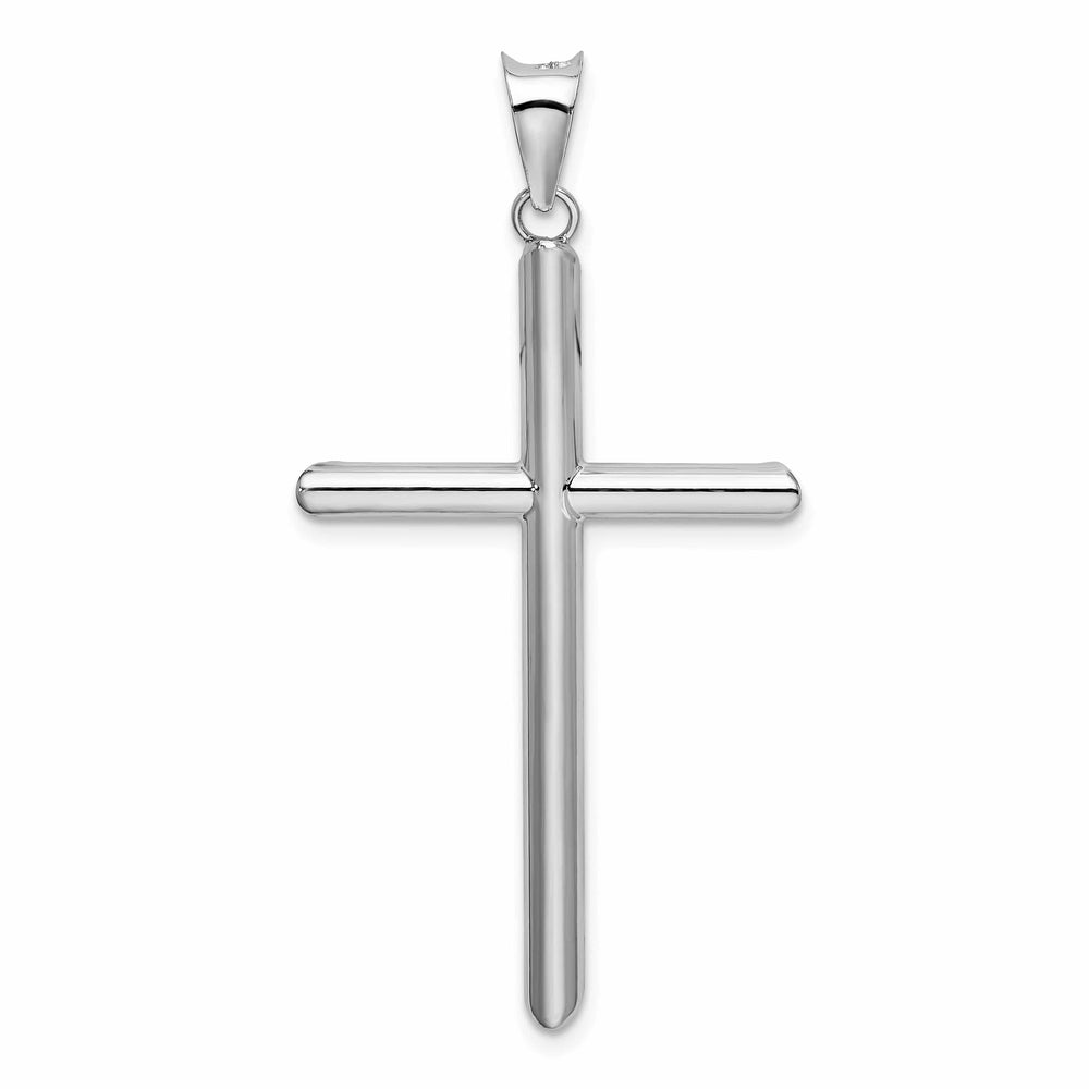 Lovely Rita's Charms & Pendants 14K White Gold Classic Large Polished Hollow Latin Cross Pendant