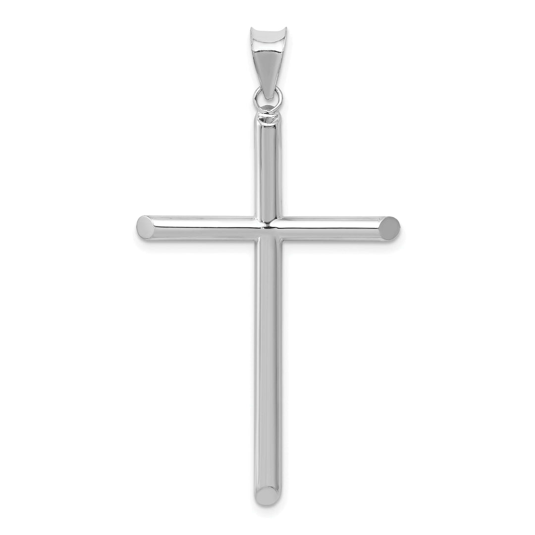 Lovely Rita's Charms & Pendants 14K White Gold Classic Large Polished Hollow Latin Cross Pendant