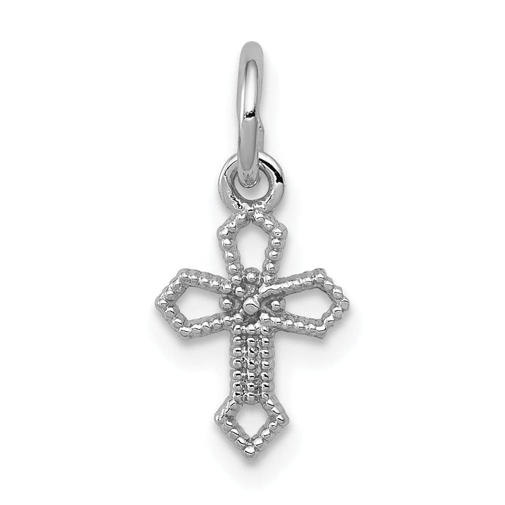 Lovely Rita's Charms & Pendants 14K White Gold Classic Passion Cross Pendant