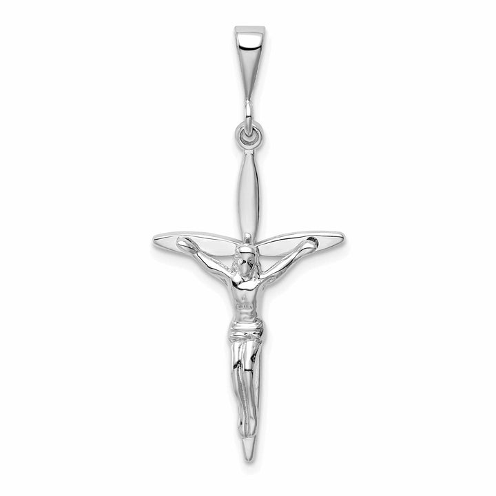 Lovely Rita's Charms & Pendants 14K White Gold Classic Passion Crucifix Cross Pendant
