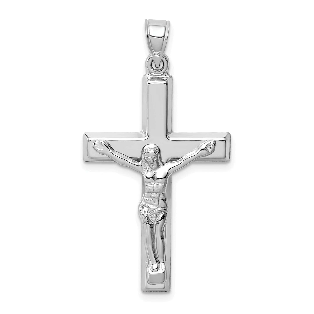 Lovely Rita's Charms & Pendants 14K White Gold Classic Polished Crucifix Cross Pendant