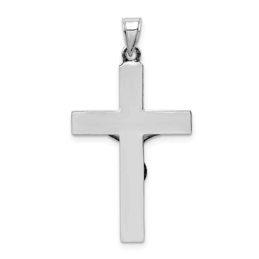 Lovely Rita's Charms & Pendants 14K White Gold Classic Polished Crucifix Cross Pendant