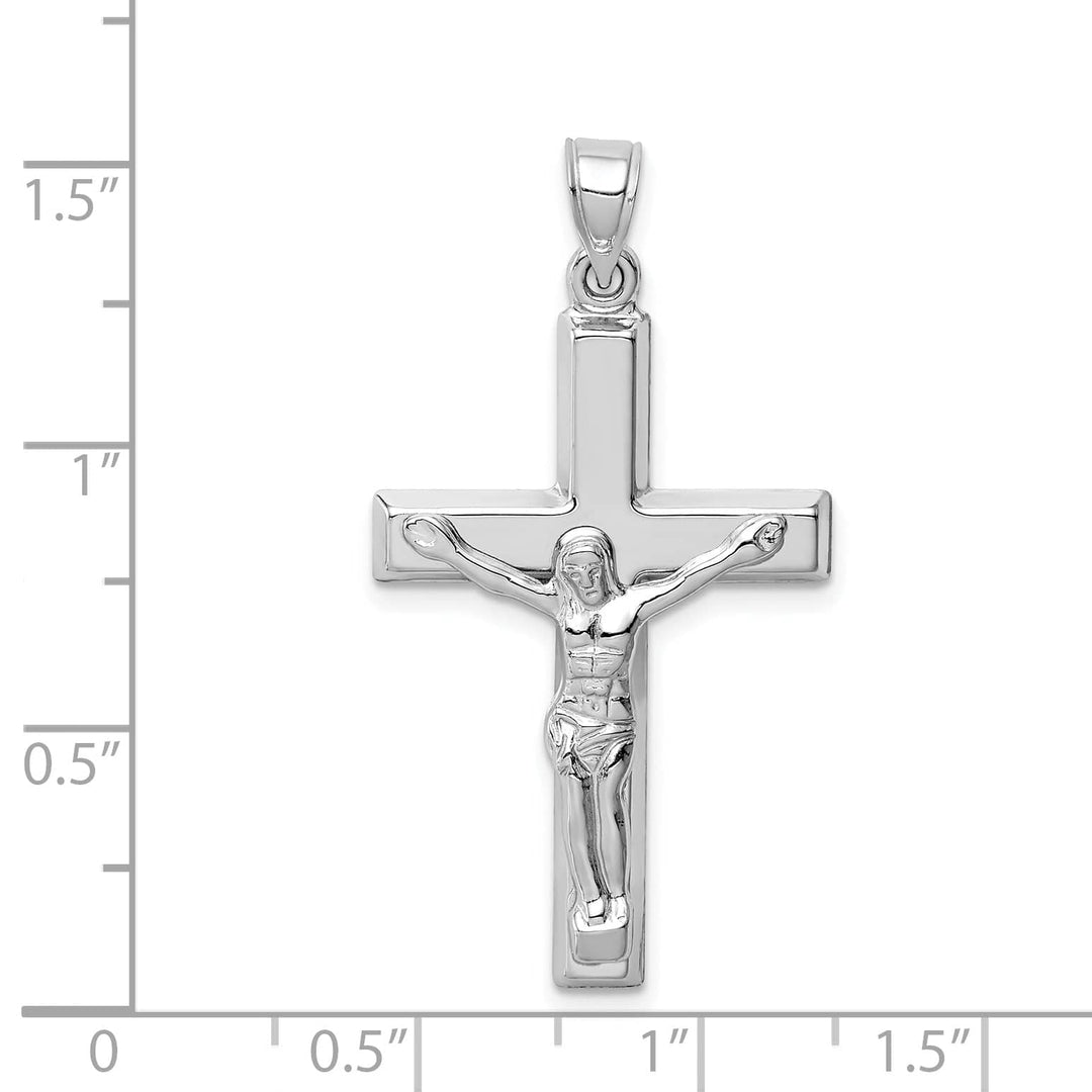 Lovely Rita's Charms & Pendants 14K White Gold Classic Polished Crucifix Cross Pendant