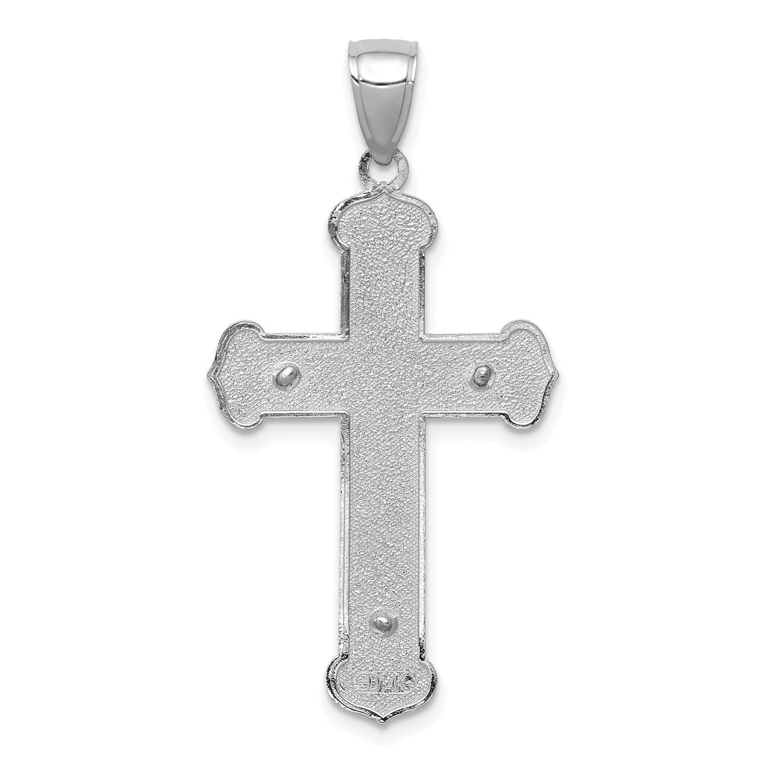 Lovely Rita's Charms & Pendants 14K White Gold Classic Polished Crucifix Cross Pendant