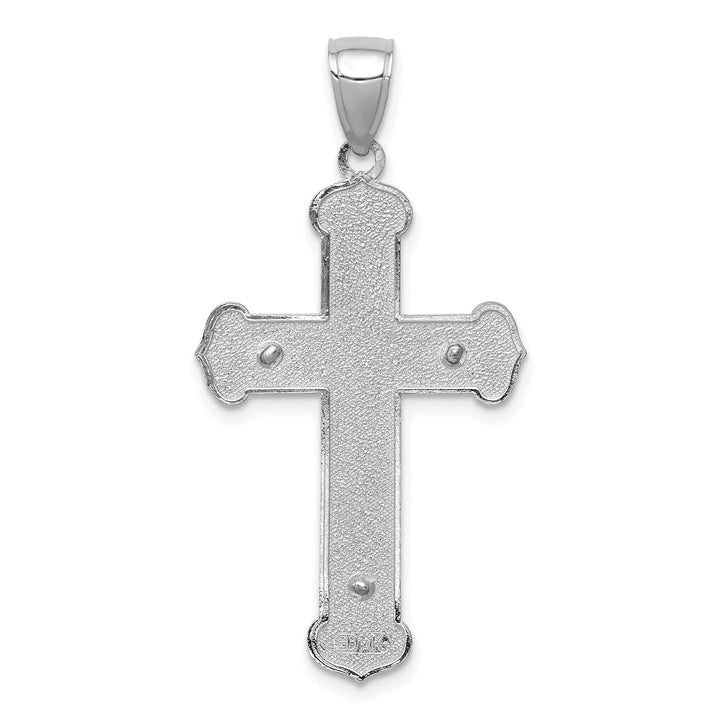 Lovely Rita's Charms & Pendants 14K White Gold Classic Polished Crucifix Cross Pendant