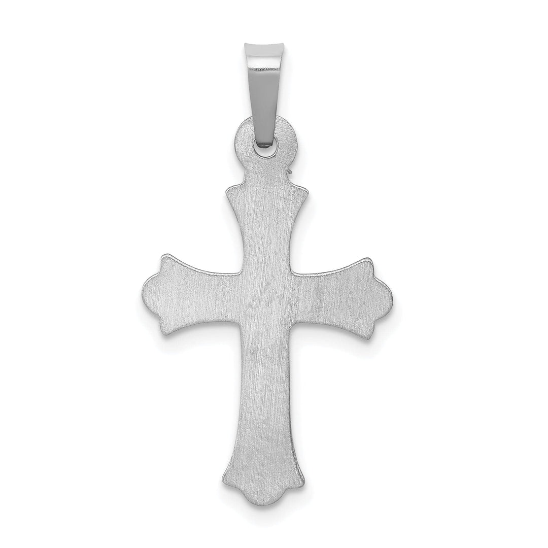 Lovely Rita's Charms & Pendants 14K White Gold Classic & Polished Fleur de Lis Cross Pendant