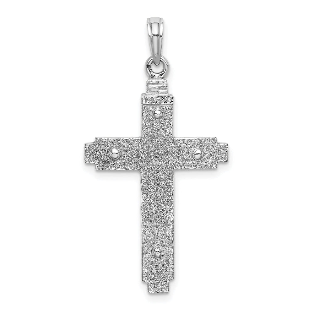 Lovely Rita's Charms & Pendants 14K White Gold Classic Polished Latin Cross Pendant