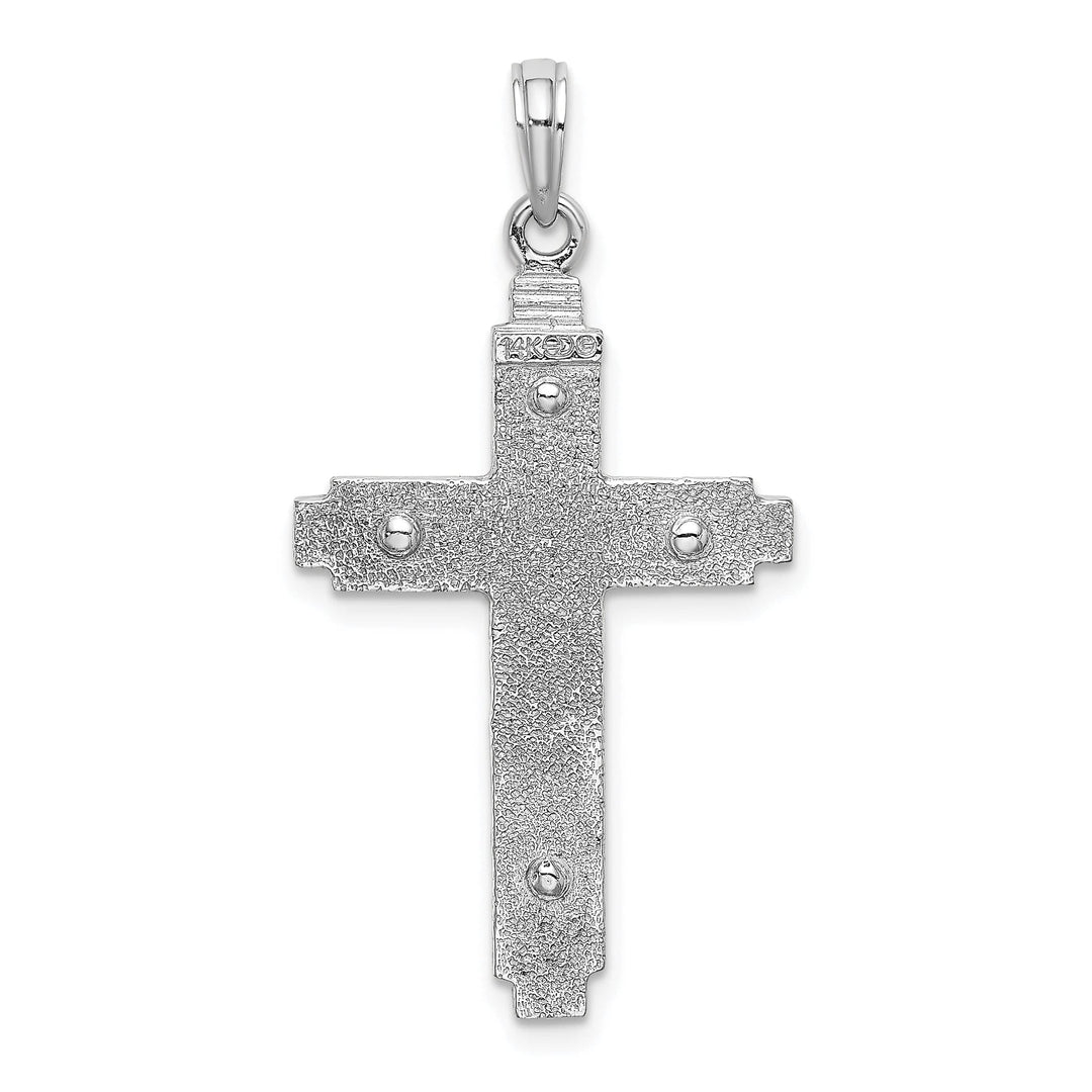 Lovely Rita's Charms & Pendants 14K White Gold Classic Polished Latin Cross Pendant