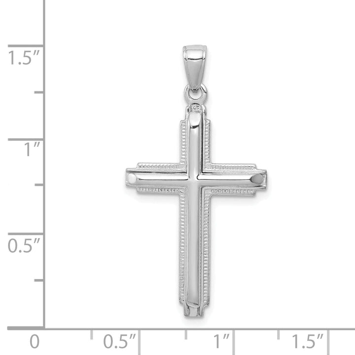 Lovely Rita's Charms & Pendants 14K White Gold Classic Polished Latin Cross Pendant